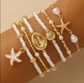 Vintage Starfish Beach Bracelet Stack