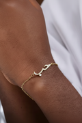 Arabic Calligraphy Love Script Crystal Bracelet