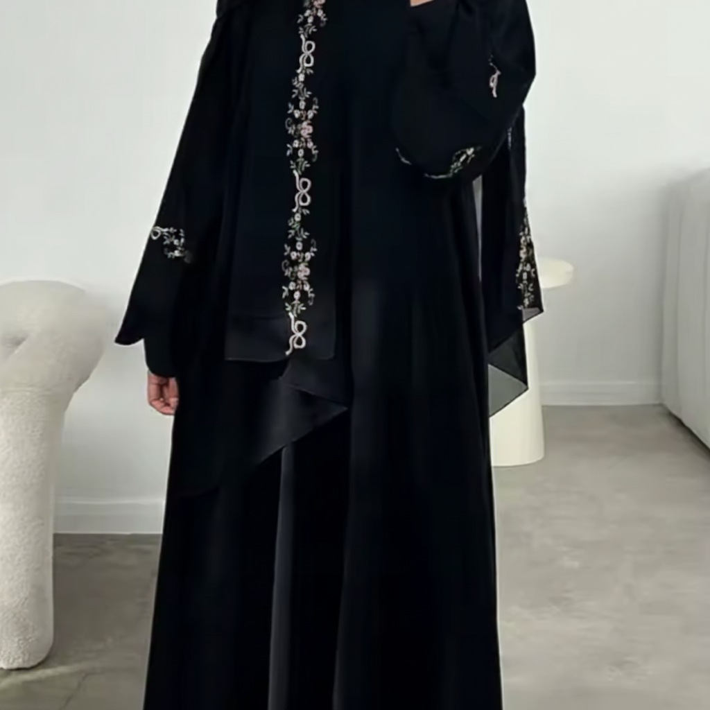 Luxury Dubai Floral Embroidered Abaya Collection